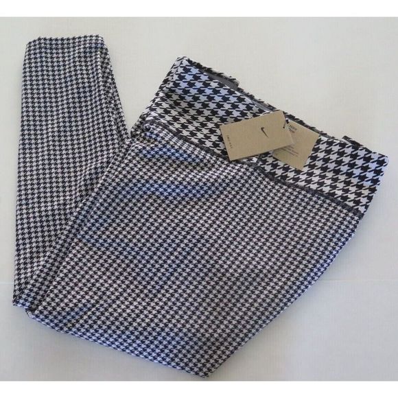 Nike DJ6660 100 Women's Plus Sz 2X White/Black Printed Mid-Rise 7/8 Leggings - Picture 5 of 8